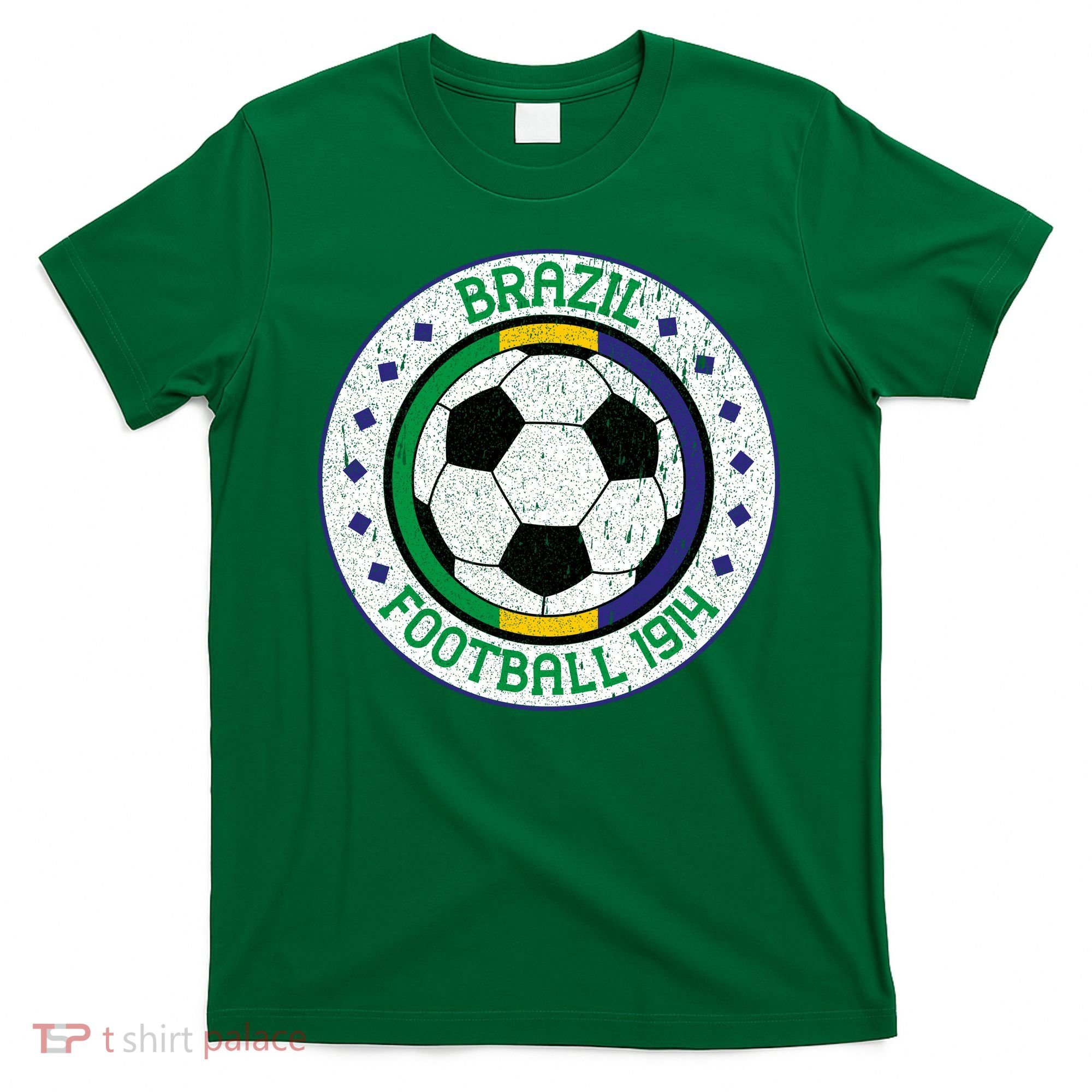 Vintage Brazil Football 1914 Soccer Fan T-Shirt