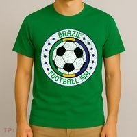 Vintage Brazil Football 1914 Soccer Fan T-Shirt thumb 3