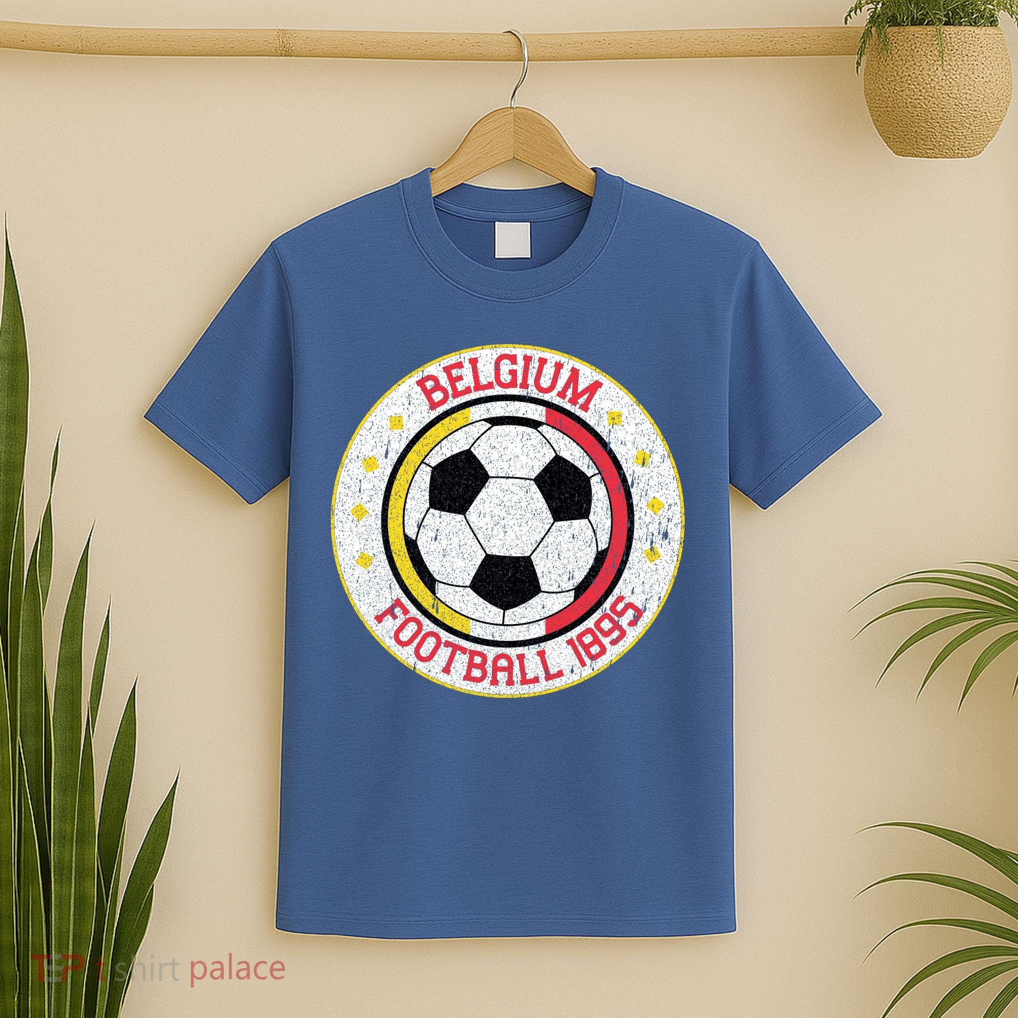 Vintage Belgium Football 1895 Soccer T-Shirt