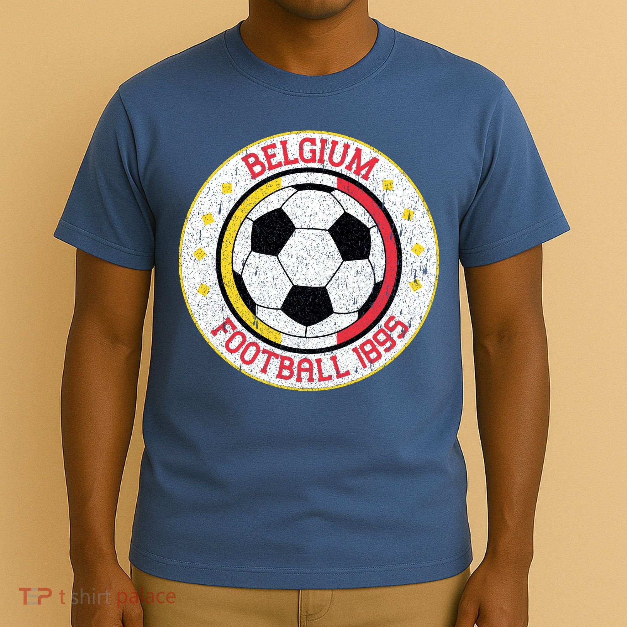 Vintage Belgium Football 1895 Soccer T-Shirt