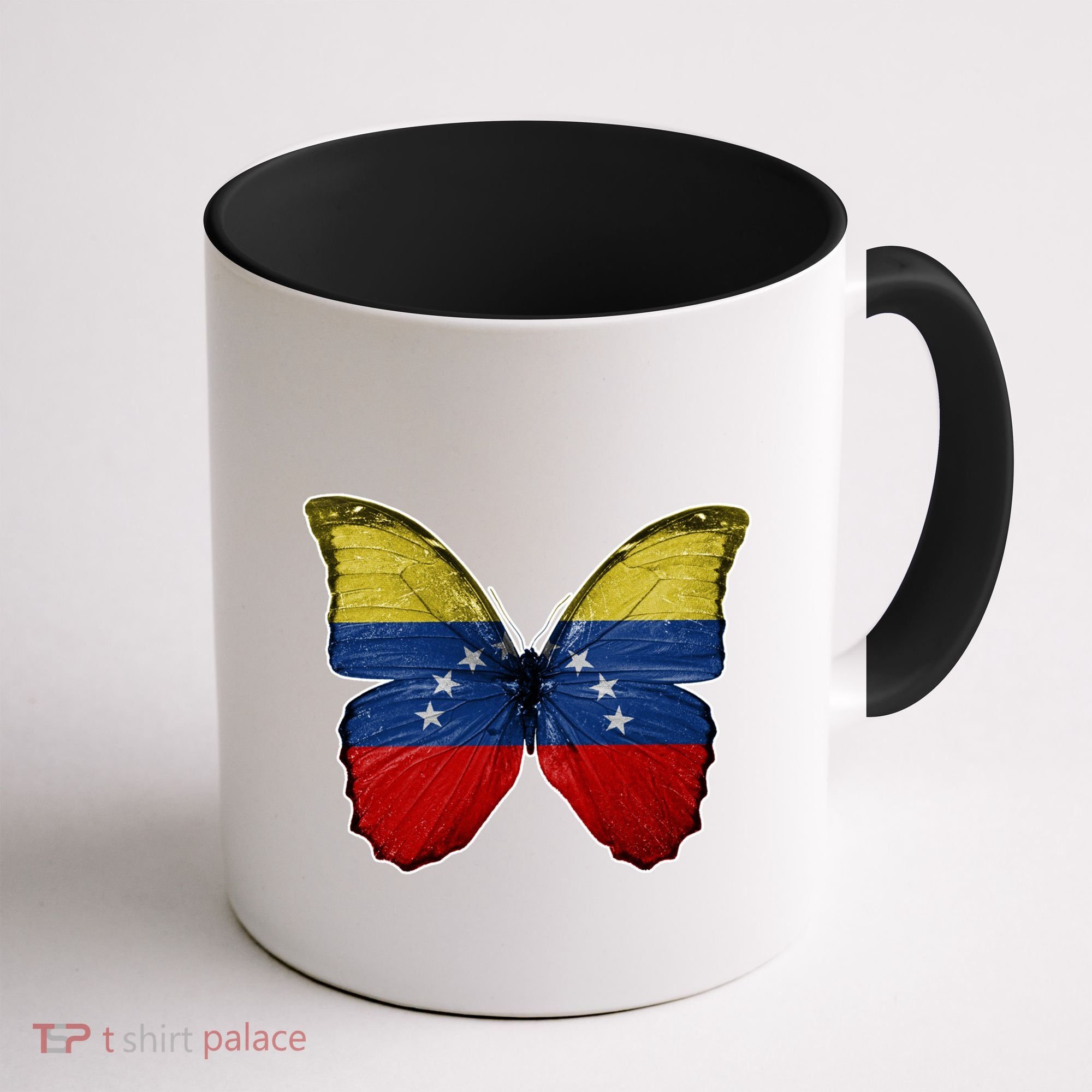 Venezuela Butterfly Flag Pride Venezuelan Flag Roots Funny Gift Coffee Mug