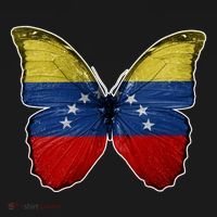 Venezuela Butterfly Flag Pride Venezuelan Flag Roots Funny Gift Women's Hoodie thumb 2