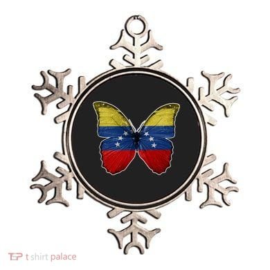Venezuela Butterfly Flag Pride Venezuelan Flag Roots Funny Gift Ornament