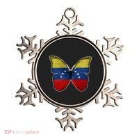 Venezuela Butterfly Flag Pride Venezuelan Flag Roots Funny Gift Ornament thumb 0