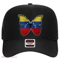Venezuela Butterfly Flag Pride Venezuelan Flag Roots Funny Gift Hat thumb 0