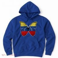 Venezuela Butterfly Flag Pride Venezuelan Flag Roots Funny Gift Hoodie thumb 0