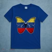Venezuela Butterfly Flag Pride Venezuelan Flag Roots Funny Gift T-Shirt thumb 5