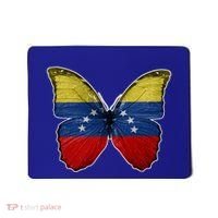 Venezuela Butterfly Flag Pride Venezuelan Flag Roots Funny Gift Mousepad thumb 0