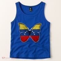 Venezuela Butterfly Flag Pride Venezuelan Flag Roots Funny Gift Tank Top thumb 2