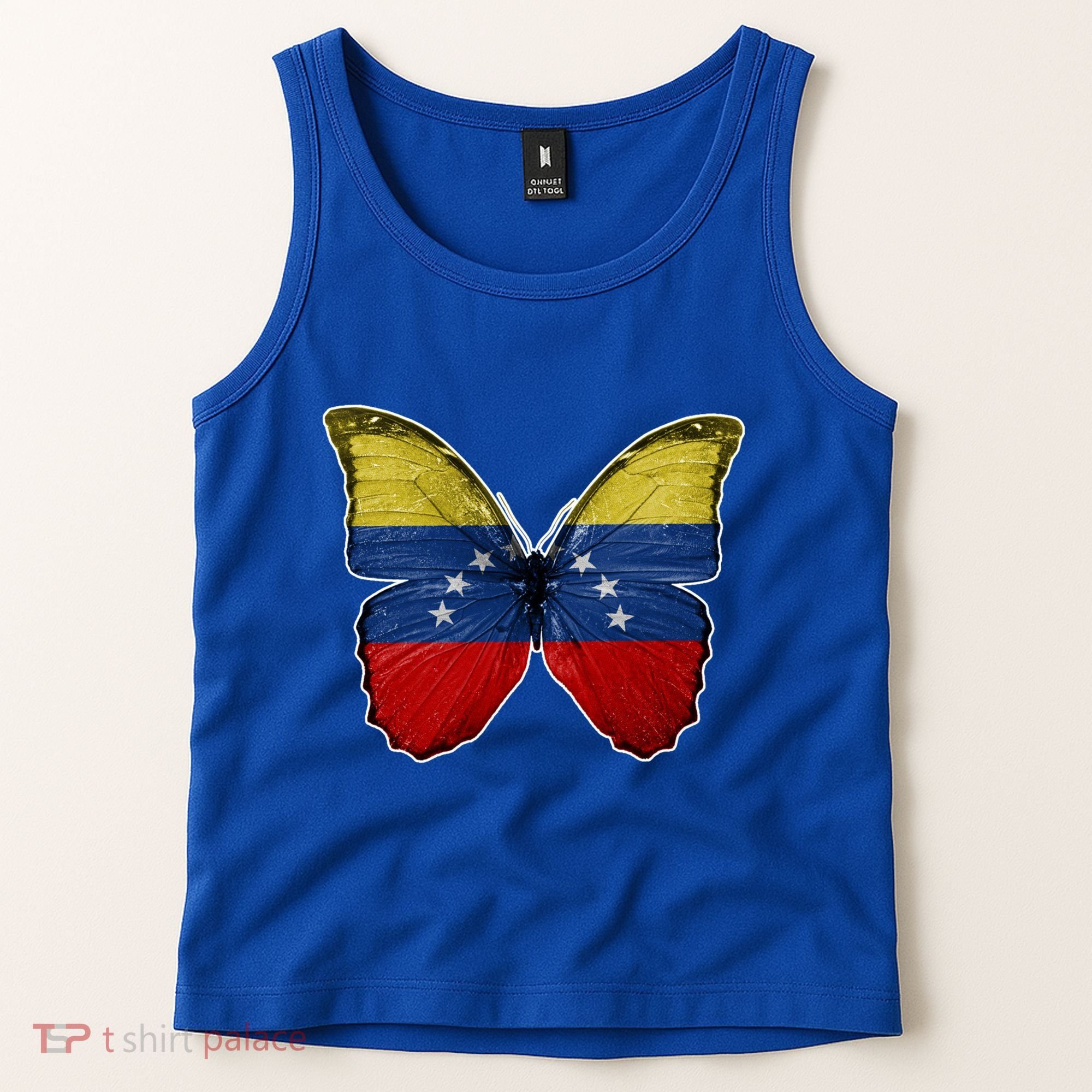 Venezuela Butterfly Flag Pride Venezuelan Flag Roots Funny Gift Tank Top