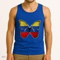 Venezuela Butterfly Flag Pride Venezuelan Flag Roots Funny Gift Tank Top thumb 3