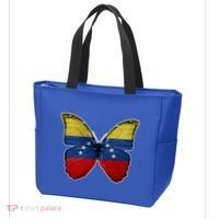 Venezuela Butterfly Flag Pride Venezuelan Flag Roots Funny Gift Tote Bag thumb 3
