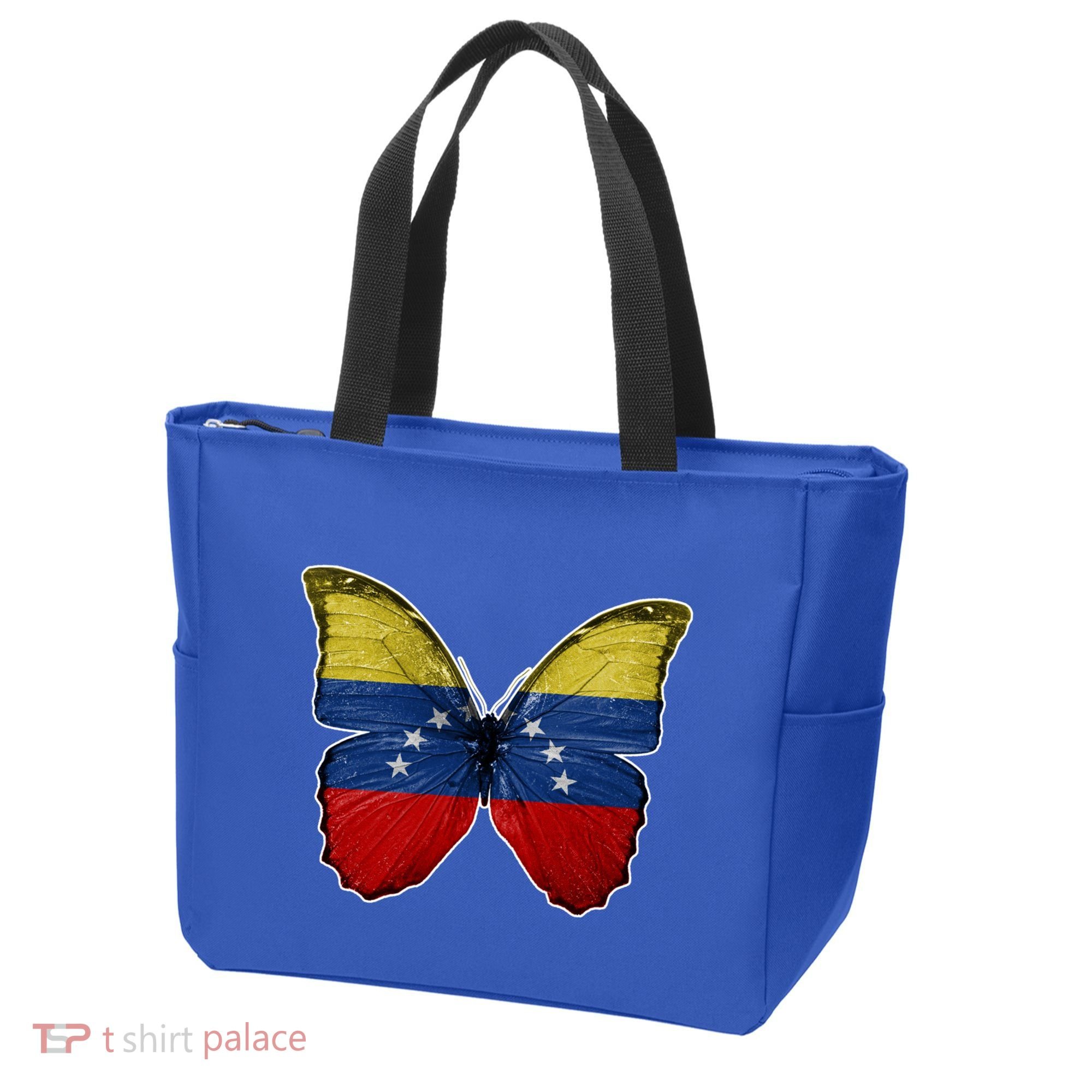 Venezuela Butterfly Flag Pride Venezuelan Flag Roots Funny Gift Tote Bag