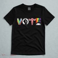 Vote Books Fist Ovaries Lgtbq T-Shirt thumb 5