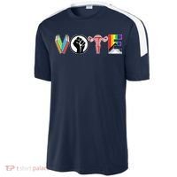 Vote Books Fist Ovaries Lgtbq Sport-Tek Competitor United Soccer Jersey thumb 2