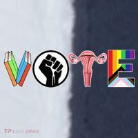 Vote Books Fist Ovaries Lgtbq Sport-Tek Competitor United Soccer Jersey thumb 4