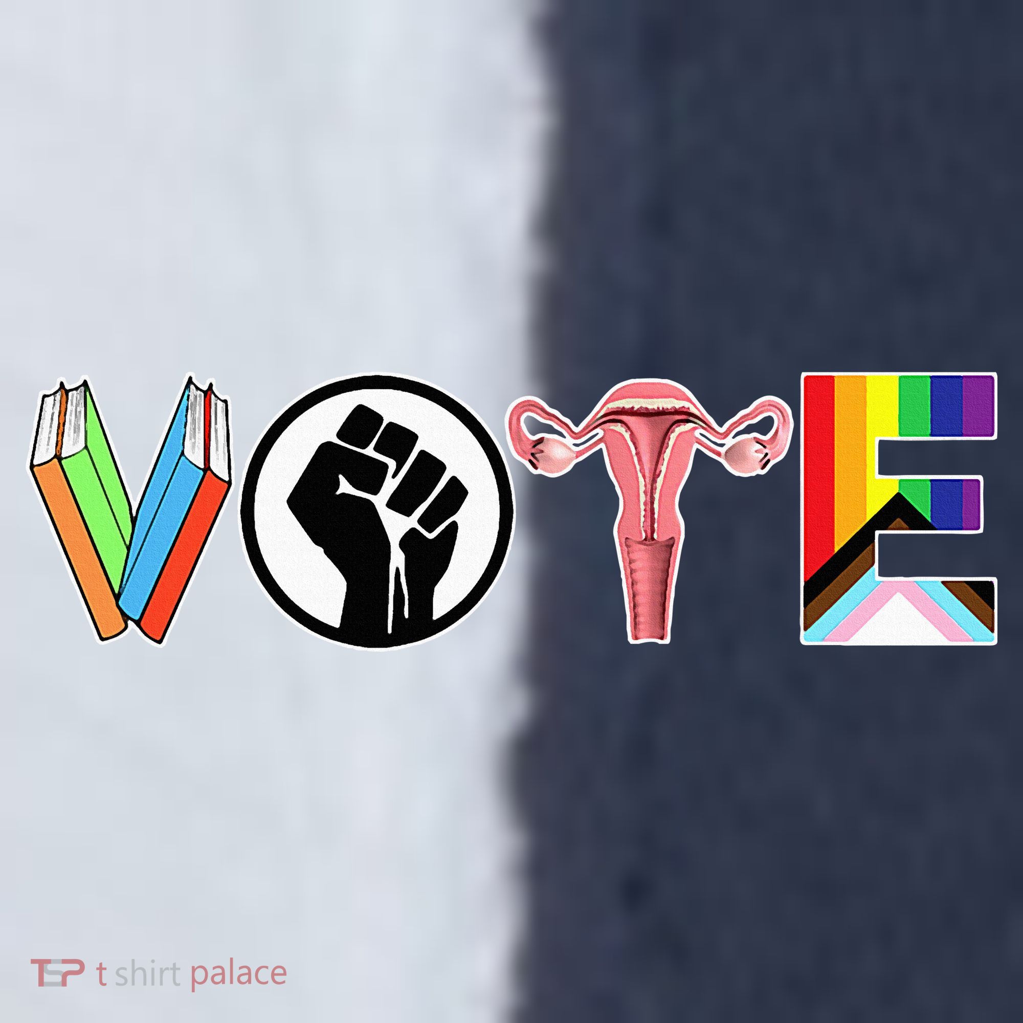 Vote Books Fist Ovaries Lgtbq Sport-Tek Competitor United Soccer Jersey