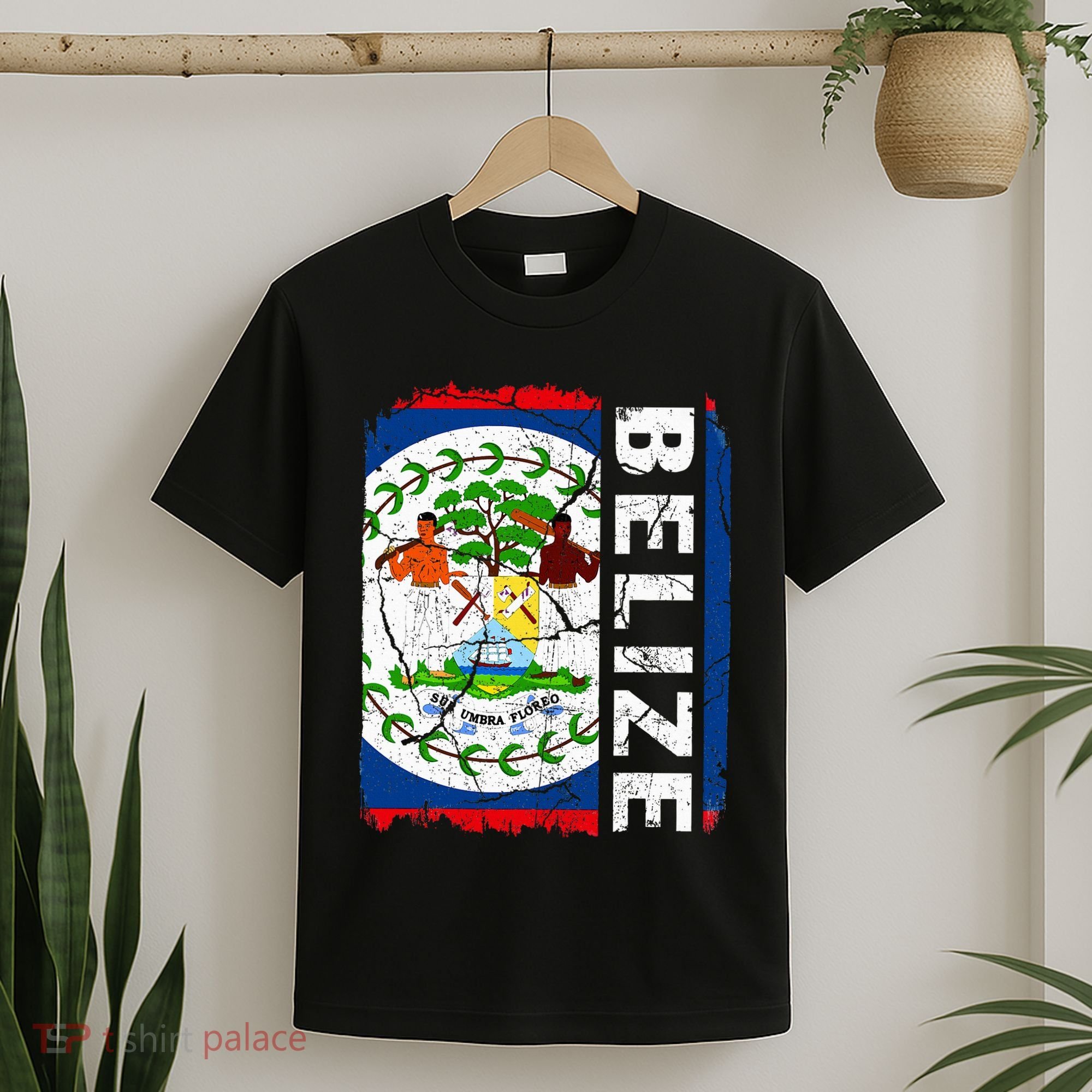 Vintage Belizean Flag Belize Pride Roots Heritage T-Shirt