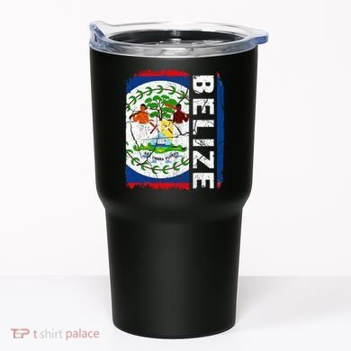 Vintage Belizean Flag Belize Pride Roots Heritage Tumbler