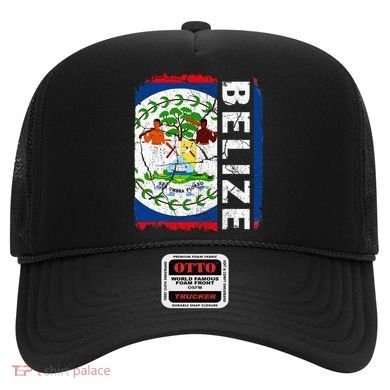 Vintage Belizean Flag Belize Pride Roots Heritage Hat