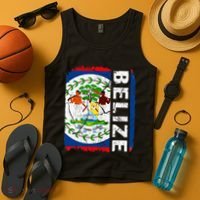 Vintage Belizean Flag Belize Pride Roots Heritage Tank Top thumb 4