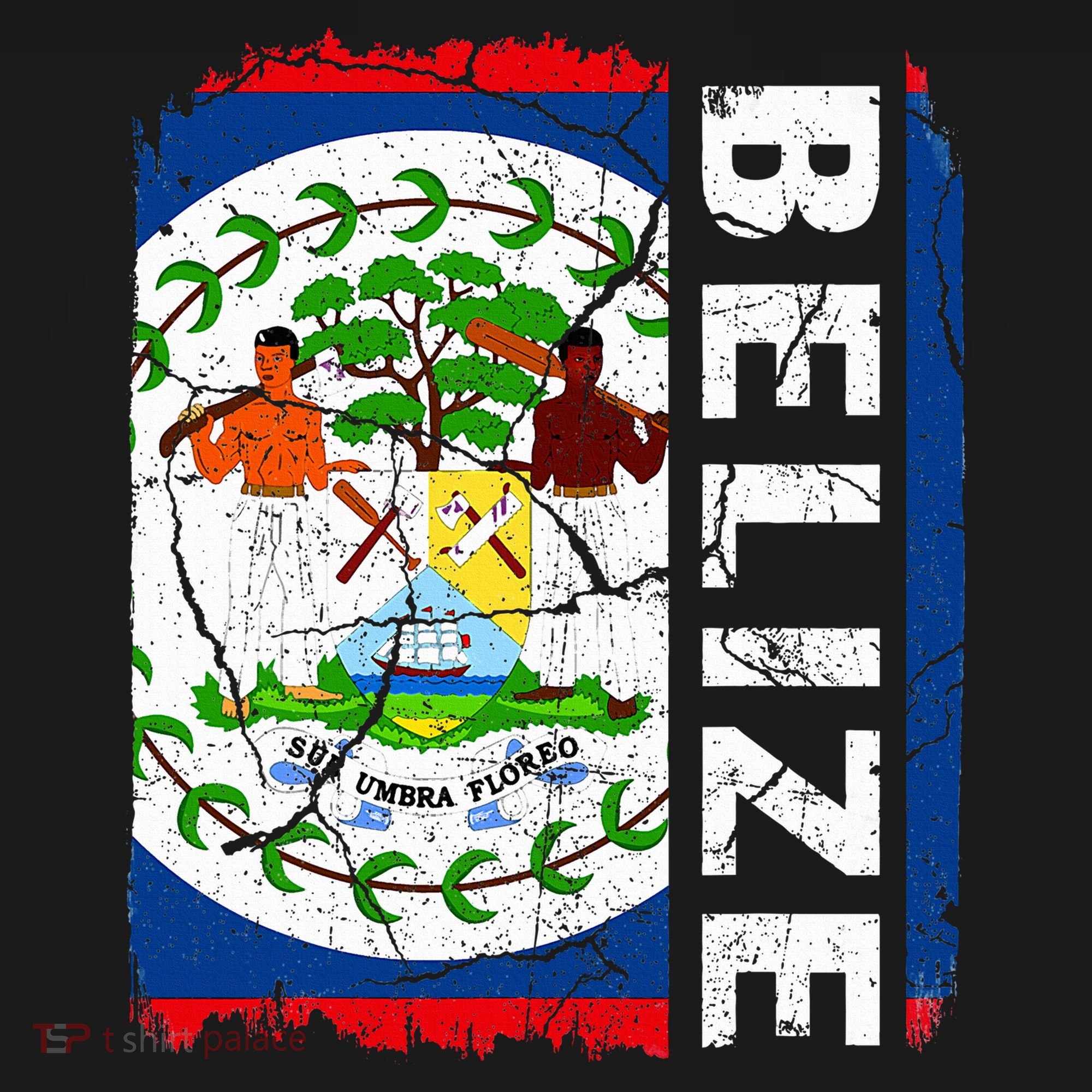 Vintage Belizean Flag Belize Pride Roots Heritage Tank Top