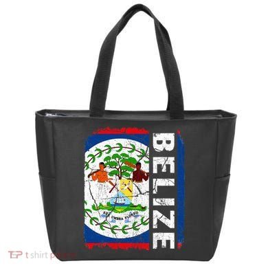 Vintage Belizean Flag Belize Pride Roots Heritage Tote Bag