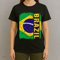 Vintage Brazilian Flag Brazil Pride Roots Heritage Gift T-Shirt thumb 4
