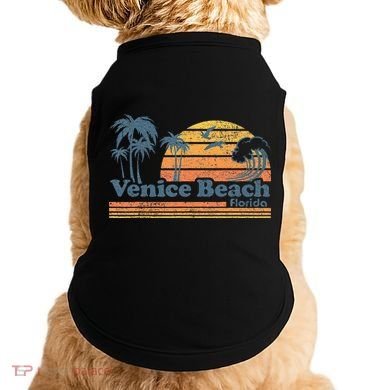 Venice Beach Florida Vintage Spring Break Vacation Retro Doggie Tank