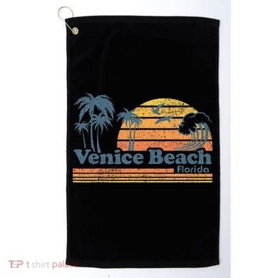 Venice Beach Florida Vintage Spring Break Vacation Retro Golf Towel