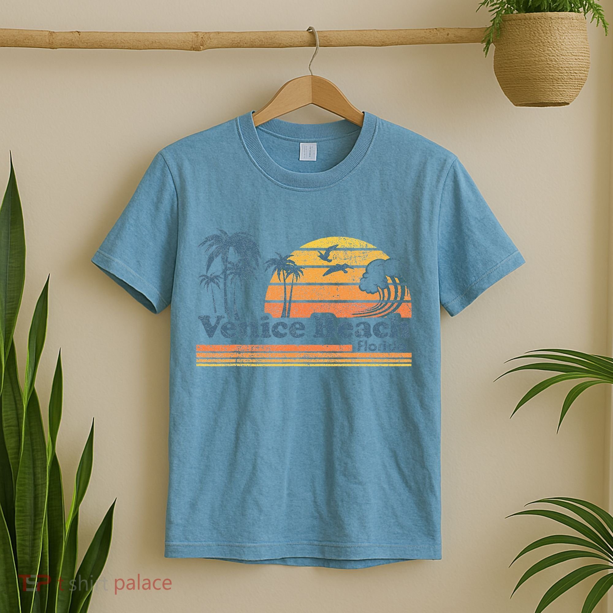 Venice Beach Florida Vintage Spring Break Vacation Retro T-Shirt