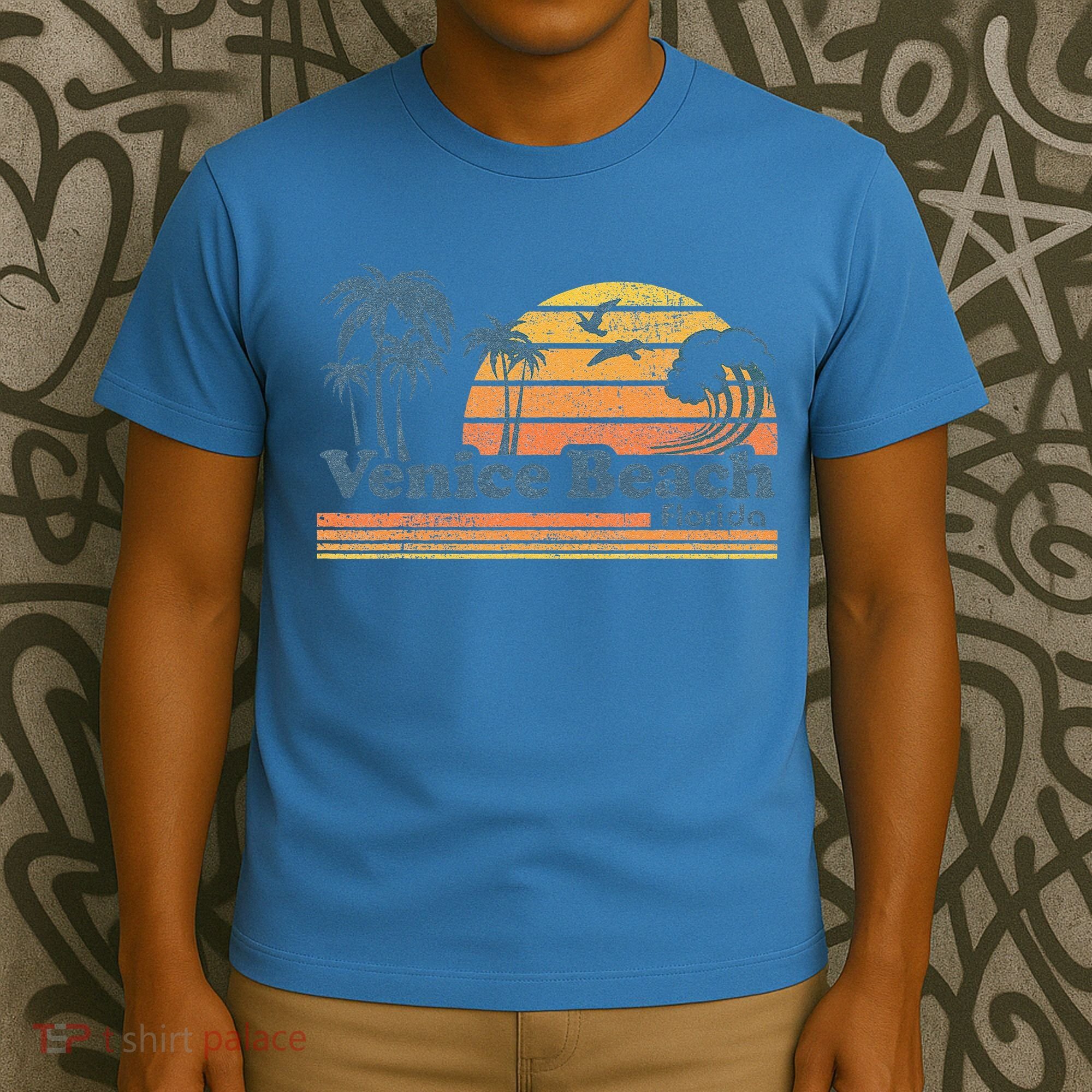 Venice Beach Florida Vintage Spring Break Vacation Retro T-Shirt