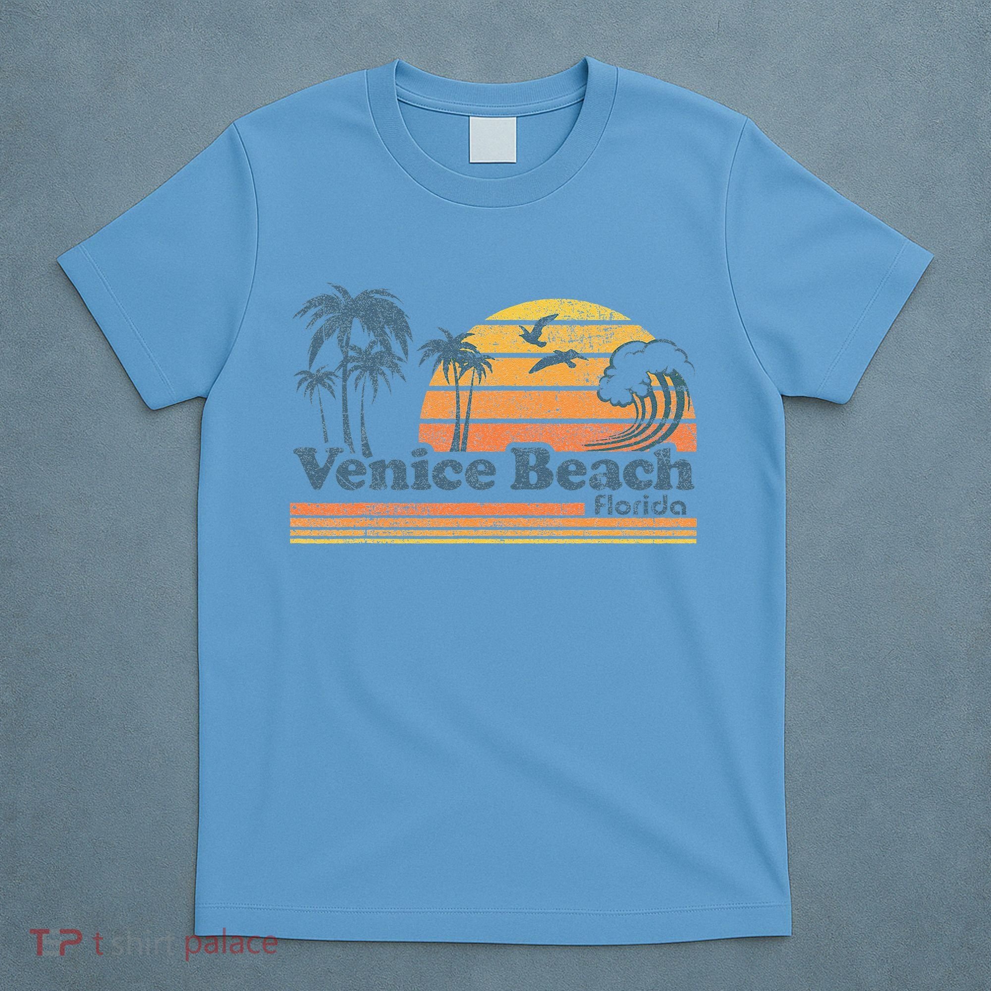 Venice Beach Florida Vintage Spring Break Vacation Retro T-Shirt