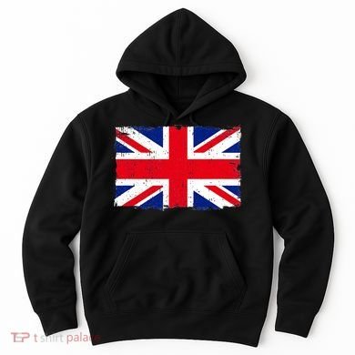 Vintage British Flag Heritage British Roots Hoodie