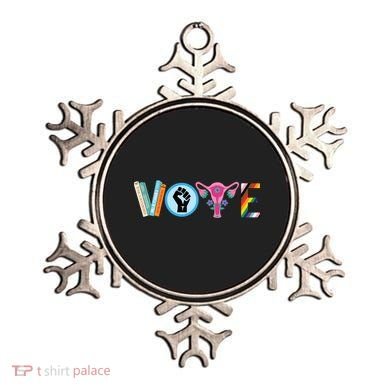 Vote Books Fist Ovaries Lgtbq Ornament