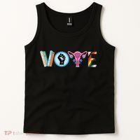 Vote Books Fist Ovaries Lgtbq Tank Top thumb 2