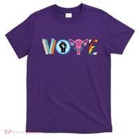 Vote Books Fist Ovaries Lgtbq T-Shirt thumb 0