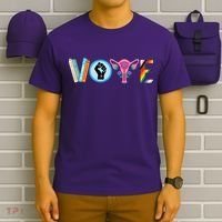 Vote Books Fist Ovaries Lgtbq T-Shirt thumb 6