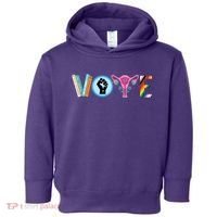 Vote Books Fist Ovaries Lgtbq Toddler Hoodie thumb 0