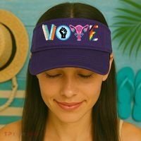 Vote Books Fist Ovaries Lgtbq Visor thumb 2