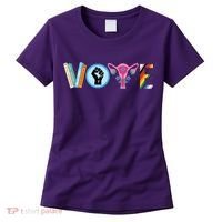 Vote Books Fist Ovaries Lgtbq Women's T-Shirt thumb 0