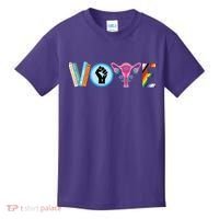 Vote Books Fist Ovaries Lgtbq Kids T-Shirt thumb 0