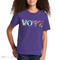 Vote Books Fist Ovaries Lgtbq Kids T-Shirt thumb 2