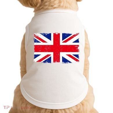 Vintage British Flag Heritage Distressed Doggie Tank