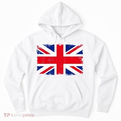 Vintage British Flag Heritage Distressed Hoodie