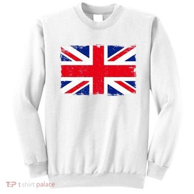 Vintage British Flag Heritage Distressed Sweatshirt