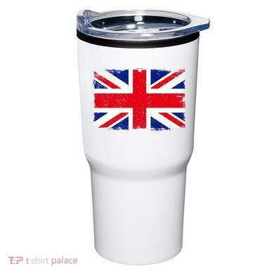 Vintage British Flag Heritage Distressed Tumbler