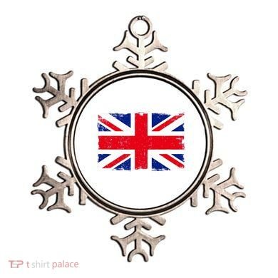 Vintage British Flag Heritage Distressed Ornament