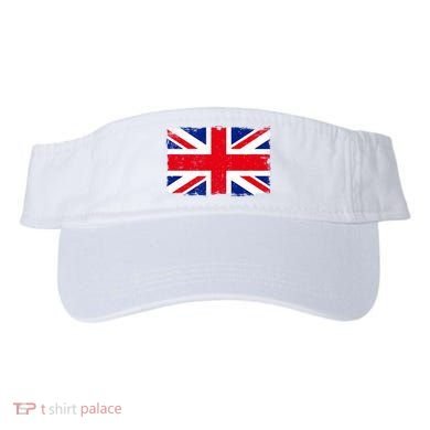 Vintage British Flag Heritage Distressed Visor