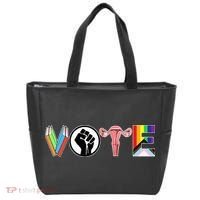 Vote Books Fist Ovaries Lgtbq Tote Bag thumb 0